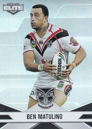 2013 NRL Elite Parallel - P133 Ben Matulino Warriors