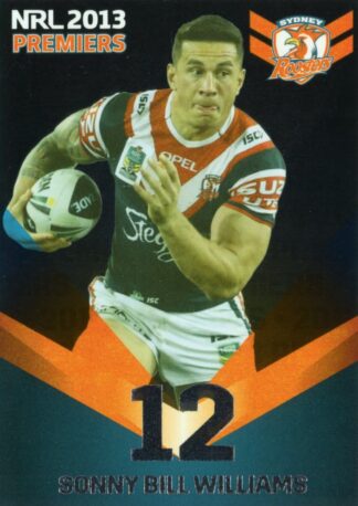 2013 NRL Sydney Roosters Premiers - PC12 Sonny Bill Williams