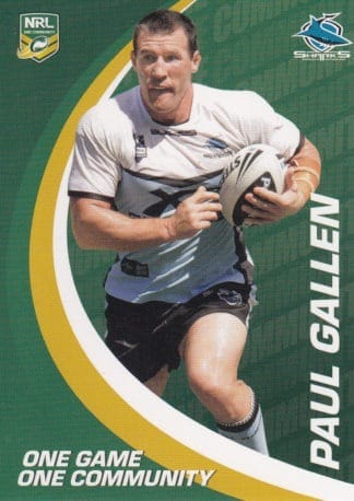 2013 NRL One Game Community Cards - OC5 Paul Gallen Cronulla Sharks