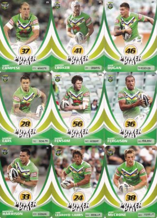 2013 NRL Power Play Base Team Set - Canberra Raiders