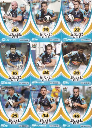 2013 NRL Power Play Base Team Set - Gold Coast Titans