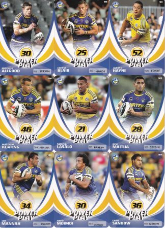 2013 NRL Power Play Base Team Set - Parramatta Eels