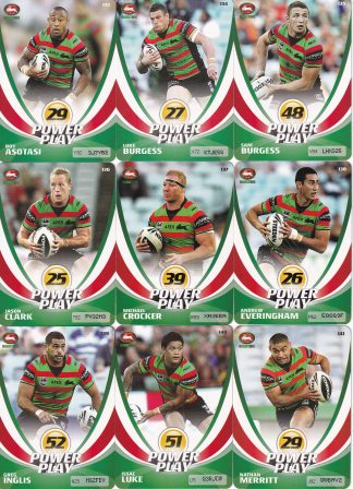 2013 NRL Power Play Base Team Set - South Sydney Rabbitohs