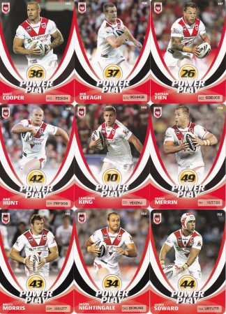 2013 NRL Power Play Base Team Set - St George Dragons