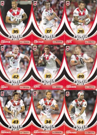 2013 NRL Power Play Base Team Set - St George Dragons
