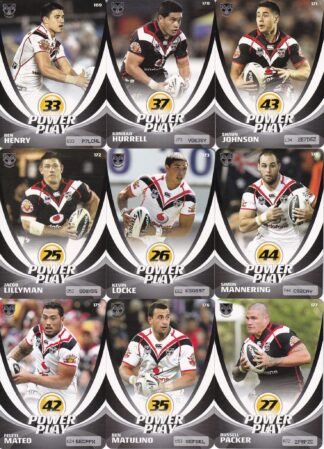 2013 NRL Power Play Base Team Set - Warriors