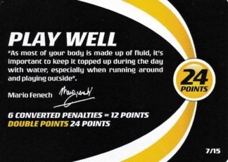 2013 NRL Power Play One Community Card - Card 07 Mario Fenech Play Well