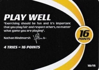 2013 NRL Power Play One Community Card - Card 10 Nathan Hindmarsh Play Well