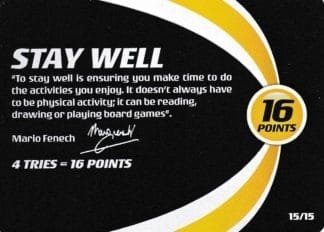 2013 NRL Power Play One Community Card - Card 15 Mario Fenech Stay Well