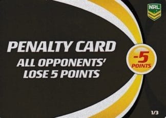 2013 NRL Power Play Game Card - Bronze Penalty Card 1