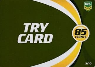 2013 NRL Power Play Game Card - Gold Try Card 03