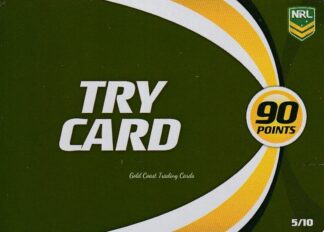 2013 NRL Power Play Game Card - Gold Try Card 05