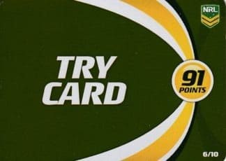 2013 NRL Power Play Game Card - Gold Try Card 06