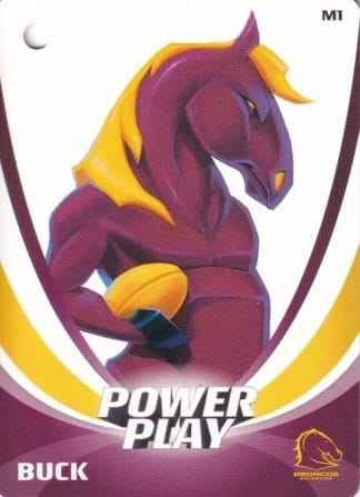 2013 NRL Power Play Mascot Bag Tag - M01 Brisbane Broncos