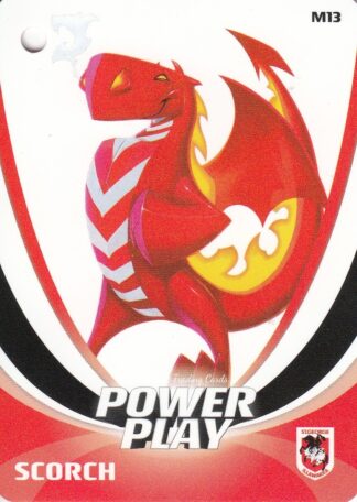 2013 NRL Power Play Mascot Bag Tag - M13 St George Dragons