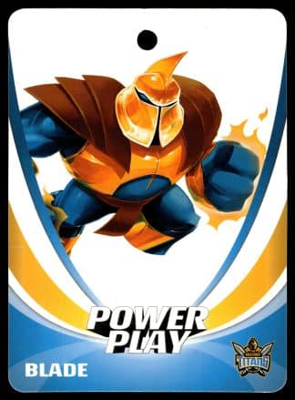 2013 NRL Power Play Promotional Clothes Tag - 05 Gold Coast Titans Blade
