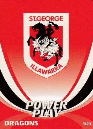 2013 NRL Power Play Team Logo - TL13 St George Dragons