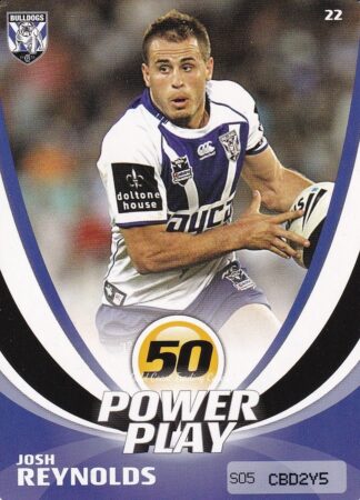 2013 NRL Power Play Common Card - Base 022 Josh Reynolds Canterbury Bulldogs