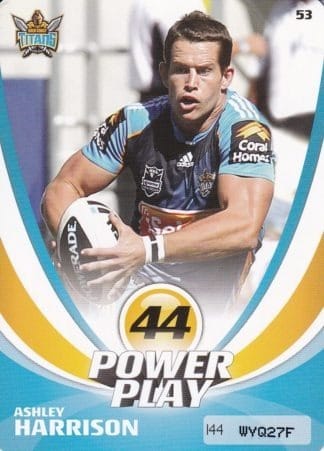 2013 NRL Power Play Common Card - Base 053 Ashley Harrison Gold Coast Titans