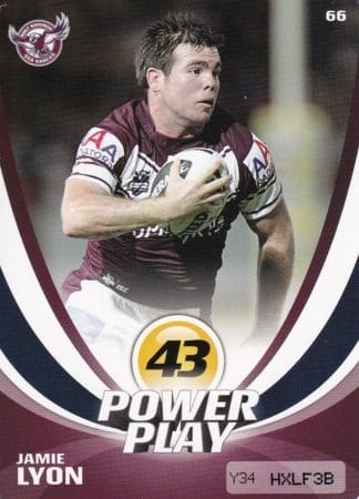 2013 NRL Power Play Common Card - Base 066 Jamie Lyon Manly Sea Eagles