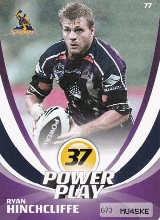 2013 NRL Power Play Common Card - Base 077 Ryan Hinchcliffe Melbourne Storm