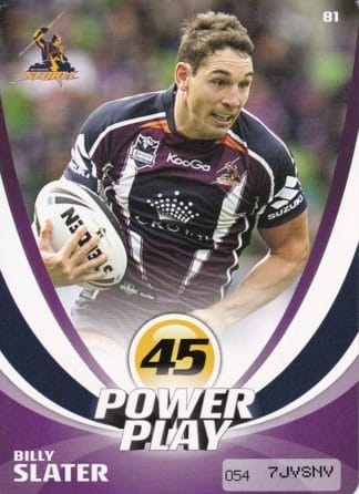 2013 NRL Power Play Common Card - Base 081 Billy Slater Melbourne Storm