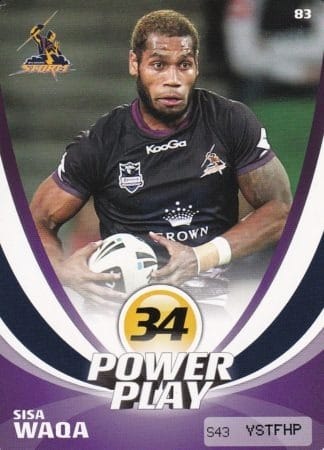2013 NRL Power Play Common Card - Base 083 Sisa Waqa Melbourne Storm