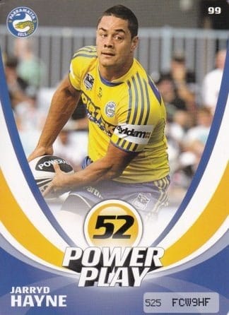 2013 NRL Power Play Common Card - Base 099 Jarryd Hayne Parramatta Eels