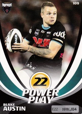 2013 NRL Power Play Common Card - Base 109 Blake Austin Penrith Panthers