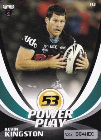 2013 NRL Power Play Common Card - Base 113 Kevin Kingston Penrith Panthers