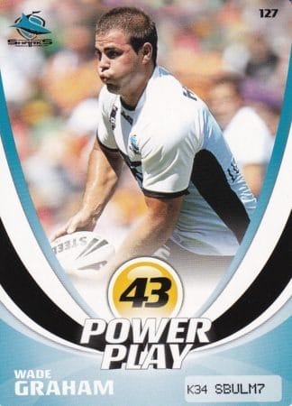 2013 NRL Power Play Common Card - Base 127 Wade Graham Cronulla Sharks