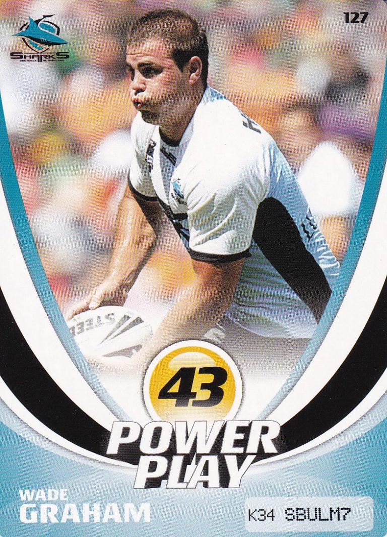 2013 NRL Power Play Common Card - Base 127 Wade Graham Cronulla Sharks