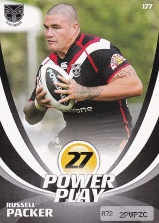 2013 NRL Power Play Common Card - Base 177 Russell Packer Warriors