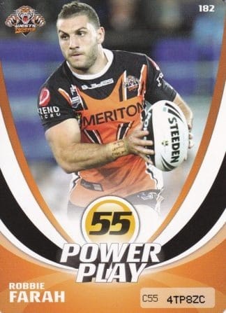 2013 NRL Power Play Common Card - Base 182 Robbie Farah Wests Tigers