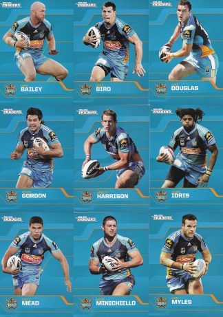 2013 NRL Traders Base Team Set - Gold Coast Titans