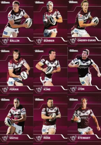 2013 NRL Traders Base Team Set - Manly Sea Eagles