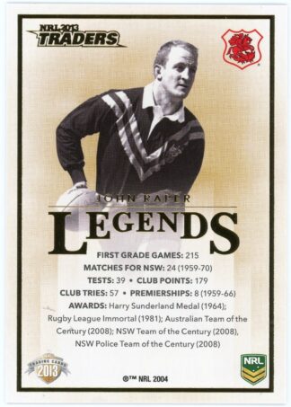 2013 NRL Traders Case Cards