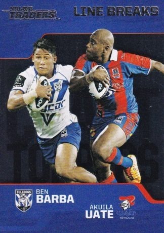 2013 NRL Traders Chart Toppers - CT02 Ben Barba & Akuila Uate