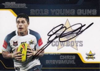 2013 NRL Traders Young Guns Signature - YG04 Chris Grevsmuhl North QLD Cowboys