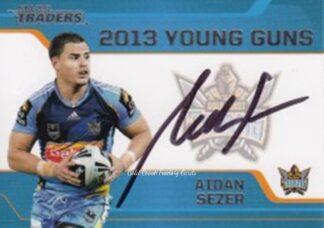 2013 NRL Traders Young Guns Signature - YG05 Aidan Sezer Gold Coast Titans
