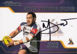 2013 NRL Traders Young Guns Signature - YG07 Mahe Fonua Melbourne Storm