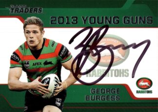 2013 NRL Traders Young Guns Signature - YG12 George Burgess South Sydney Rabbitohs