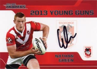2013 NRL Traders Young Guns Signature - YG13 Nathan Green St George Dragons