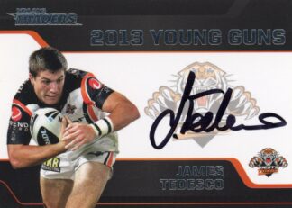 2013 NRL Traders Young Guns Signature - YG16 James Tedesco Wests Tigers
