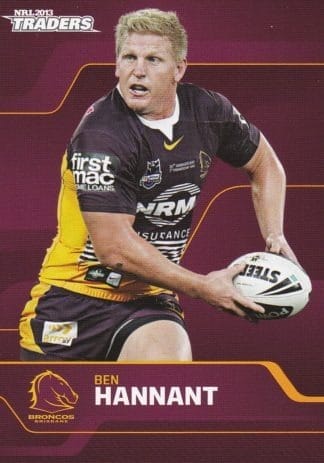 2013 NRL Traders Common Card - Base 003 Ben Hannant Brisbane Broncos