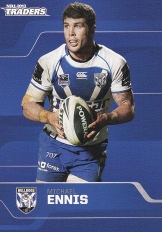 2013 NRL Traders Common Card - Base 015 Michael Ennis Canterbury Bulldogs