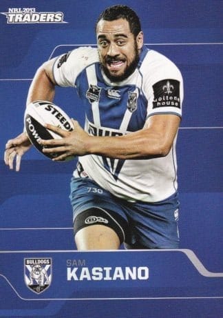 2013 NRL Traders Common Card - Base 019 Sam Kasiano Canterbury Bulldogs