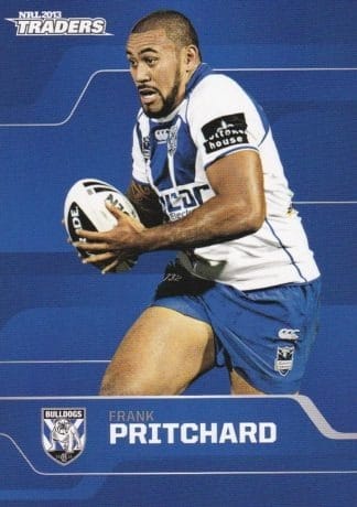 2013 NRL Traders Common Card - Base 022 Frank Pritchard Canterbury Bulldogs