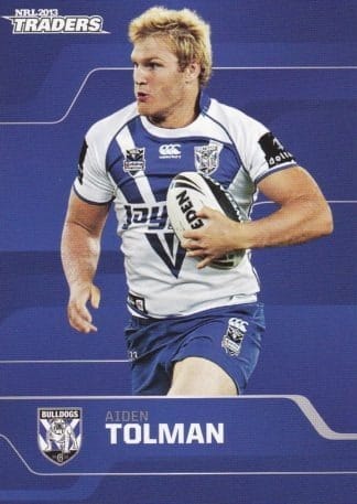 2013 NRL Traders Common Card - Base 024 Aiden Tolman Canterbury Bulldogs