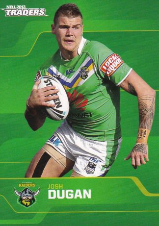 2013 NRL Traders Common Card - Base 027 Josh Dugan Canberra Raiders